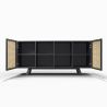 Buffet en Bois Naturel - Stile Vintage - Noir - Edan image 7