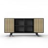 Buffet en Bois Naturel - Stile Vintage - Noir - Edan image 7
