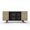 Buffet en Bois Naturel - Stile Vintage - Noir - Edan image 7