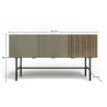 Buffet en Bois - Stile Vintage - 2 portes - Calabri image 7