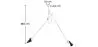 Lampe de plafond à bras articulés - Lampe suspendue - 2 bras - Pats image 7