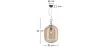Lampe de plafond en cristal - Lampe suspendue design moyenne - Grau image 7