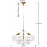 Lustre de plafond en boules de verre - Suspension design - 12 globes - Glaub image 7
