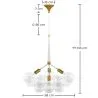 Lustre de plafond en boules de verre - Suspension design - 12 globes - Glaub image 7