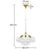 Lampe de plafond avec des boules en verre - Lampe suspendue design - Glaub image 7
