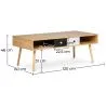  Table basse en bois - Design scandinave - Miua image 7