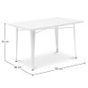 Pack Table à manger et 4 chaises à manger Design industriel - Nouvelle édition- Bistrot Stylix image 7