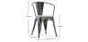 Pack Table de salle à manger et 4 chaises de salle à manger avec accoudoirs Design industriel - Nouvelle édition - Bistrot Stylix image 7