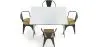 Pack Table de salle à manger et 4 chaises de salle à manger avec accoudoirs Design industriel - Nouvelle édition - Bistrot Stylix image 7
