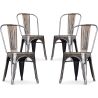 Lot de 4 chaises de salle à manger - Design industriel - Nouvelle édition - Stylix image 7