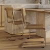Chaise de salle à manger - Design vintage - Bois et rotin - Bruna image 7