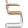 Chaise à manger avec accoudoirs - Design vintage - Bois et rotin - Bruna image 7