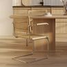 Chaise à manger avec accoudoirs - Design vintage - Bois et rotin - Bruna image 7