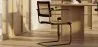 Chaise de salle à manger avec accoudoirs - Vintage - Bois et rotin - Bastral image 7