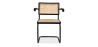 Chaise de salle à manger avec accoudoirs - Vintage - Bois et rotin - Bastral image 7