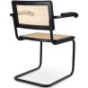 Chaise de salle à manger avec accoudoirs - Vintage - Bois et rotin - Bastral image 7