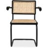 Chaise de salle à manger avec accoudoirs - Vintage - Bois et rotin - Bastral image 7