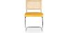 Chaise de salle à manger - tapissée de velours - Bois et rotin - Martha image 7