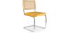 Chaise de salle à manger - tapissée de velours - Bois et rotin - Martha image 7