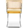 Chaise de salle à manger - tapissée de velours - Bois et rotin - Martha image 7