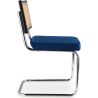 Chaise de salle à manger - Tapissée de velours - Bois et rotin - Hyre image 7