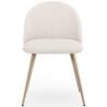 Chaise de salle à manger - Tapissée en tissu bouclé - Design scandinave - Evelyne image 7