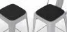 Lot de 4 coussins magnétiques pour taboure assise carrée- simili-cuir - Stylix image 7