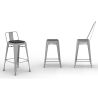 Lot de 4 coussins magnétiques pour tabouret - simili-cuir - Stylix image 7