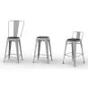 Pack de 4 coussins magnétiques pour chaise à siège carré – similicuir – Stylix image 7