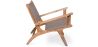 Fauteuil de Salon avec Accoudoirs - Design Boho Bali - Bois et Cuir - Recia image 7