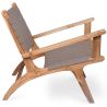 Fauteuil de Salon avec Accoudoirs - Design Boho Bali - Bois et Cuir - Recia image 7