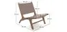 Fauteuil de Salon - Design Boho Bali - Bois et Cuir - Recia image 7