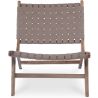 Fauteuil de Salon - Design Boho Bali - Bois et Cuir - Recia image 7