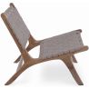 Fauteuil de Salon - Design Boho Bali - Bois et Cuir - Recia image 7