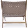 Fauteuil de Salon - Design Boho Bali - Bois et Cuir - Recia image 7