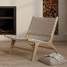 Fauteuil de Salon - Fauteuil de Design Artisanal Boho Bali - Bois et Corde - Recia image 7