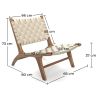 Fauteuil de Salon - Fauteuil de Design Artisanal Boho Bali - Bois et Corde - Recia image 7