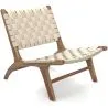 Fauteuil de Salon - Fauteuil de Design Artisanal Boho Bali - Bois et Corde - Recia image 7