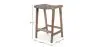 Tabouret en bois - Design Boho Bali - Cuir - Recia image 7