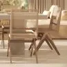 Chaise de salle à manger en bois - Design Boho Bali - Breya image 7