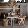 Chaise de salle à manger en bois - Design Boho Bali - Breya image 7