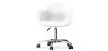 Chaise de bureau avec accoudoirs - Chaise de bureau pivotante avec roulettes - Grev image 7