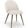 Chaise de salle à manger - Tapissée en tissu bouclé - Scandinave - Evelyne image 7