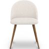 Chaise de salle à manger - Tapissée en tissu bouclé - Scandinave - Evelyne image 7