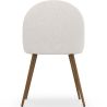 Chaise de salle à manger - Tapissée en tissu bouclé - Scandinave - Evelyne image 7