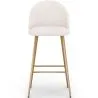 Tabouret tapissé en tissu bouclé - Design scandinave - Evelyne image 7