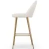 Tabouret tapissé en tissu bouclé - Design scandinave - Evelyne image 7