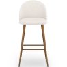 Tabouret tapissé en tissu bouclé - Design scandinave - Evelyne image 7