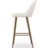 Tabouret tapissé en tissu bouclé - Design scandinave - Evelyne image 7