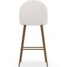 Tabouret tapissé en tissu bouclé - Design scandinave - Evelyne image 7